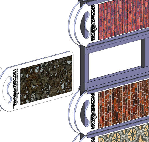 rotating spinner stone display